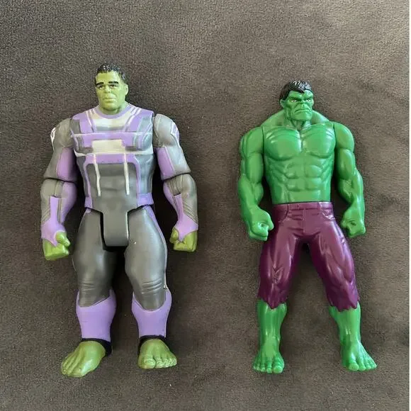 2 HASBRO INCREDIBLE HULK ACTION FIGURES 2015 AND 2019 - Picture 1 of 4